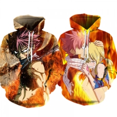 2020跨境新款 妖精的尾巴 游戏动漫卫衣 cosplay套头3D连帽衫卫衣