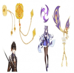 2 Styles Genshin Impact Hu Tao Barbatos Tartaglia Xiao Cartoon Alloy Anime Book Clip Bookmark