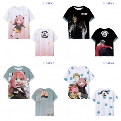 6 Styles SPY×FAMILY Microfiber Material Cartoon Anime T-shirt