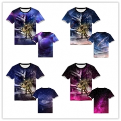 噬神者 短袖T恤衣服 动漫 周边3D印花 亚马逊ebay服饰跨境UA5