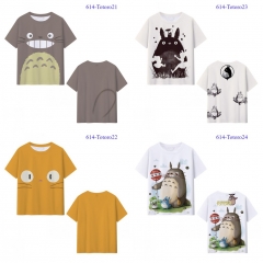 5 Styles My Neighbor Totoro Microfiber Material Cartoon Anime T-shirt
