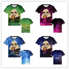 传说之下undertale 骷髅兄 亚马逊ebay服饰跨境短袖T恤衣服WT12