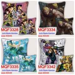 (45*45cm) 17 Styles JoJo's Bizarre Adventure Cartoon Pattern Anime Pillow