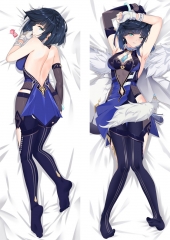(50*150cm) Genshin Impact Sexy Girl Pattern Cartoon Character Bolster Body Anime Pillow