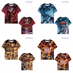 6 Styles Yuu Gi Oh Microfiber Material Cartoon Anime T-shirt