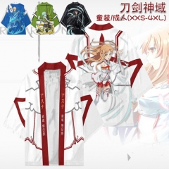 4 Styles Sword Art Online | SAO Cosplay 3D Printing Haori Anime Kimono Cloak
