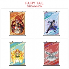 5 Styles Fairy Tail Cartoon Wallscrolls Waterproof Anime Wall Scroll（60*90CM）