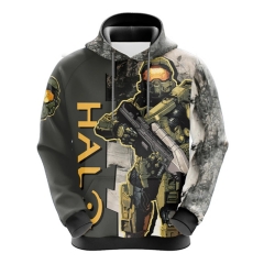 Halo Cosplay 3D Print Anime Hooded Hoodie