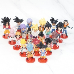 6-7.5CM 20PCS/SET Dragon Ball Z Cartoon Character Anime PVC Figure Toy