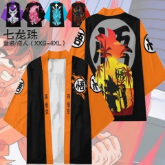 亚马逊新品七龙珠系列和服披风外套3D开衫日式衬衫