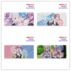 15 Styles Re:Life in a Different World from Zero/Re: Zero Anime Mouse Pad 80*30CM