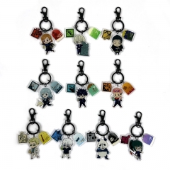 10 Styles Jujutsu Kaisen Cosplay Cartoon Character Acrylic Keychain