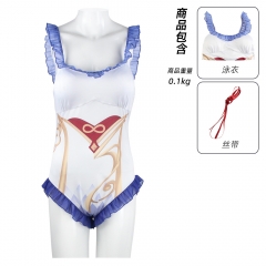 动漫游戏原神cos性感泳装甘雨cosplay女连体泳衣角色扮演服装现货