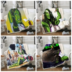 16 Styles 2 Sizes She-Hulk Double Layer Anime Blanket