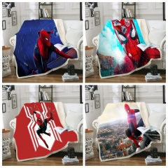 32 Styles 2 Sizes Spider Man Double Layer Anime Blanket