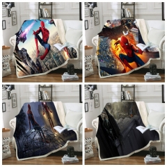 32 Styles 2 Sizes Spider Man Double Layer Anime Blanket