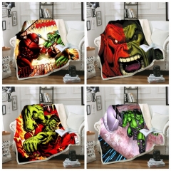 18 Styles 2 Sizes The Hulk Double Layer Anime Blanket