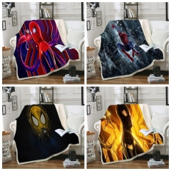 30 Styles 2 Sizes Spider Man Double Layer Anime Blanket
