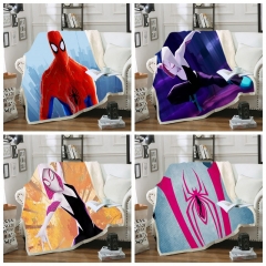 32 Styles 2 Sizes Spider Man Double Layer Anime Blanket