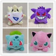 5 Styles Pokemon Gengar Jigglypuff Bulbasaur Anime Plush Toy Doll 20CM