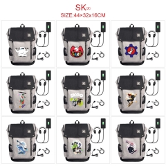 11 Styles SK∞/SK8 the Infinity anime USB charging laptop backpack school bag