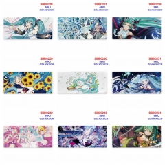 60*30CM 15 Styles Hatsune Miku Cartoon Printing Mouse Mat Anime Mouse Pad