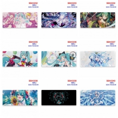 70*30CM 15 Styles Hatsune Miku Cartoon Printing Mouse Mat Anime Mouse Pad