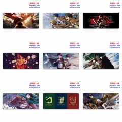 60*30CM 15 Styles Attack on Titan/Shingeki No Kyojin Cartoon Printing Mouse Mat Anime Mouse Pad