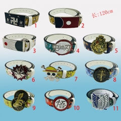 11 Styles Demon Slayer: Kimetsu no Yaiba One Piece Tokyo Revengers Anime Belt