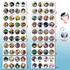 8Pcs/Set My Hero Academia Mirror Anime Keychain