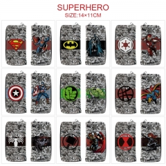 19 Styles Marvel Super Hero Cartoon Anime Long Zipper Purse Wallet