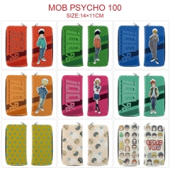 9 Styles Mob Psycho 100 Cartoon Anime Long Zipper Purse Wallet