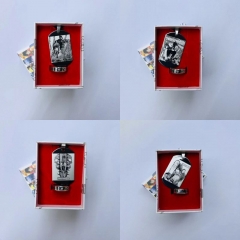 4 Styles Chainsaw Man Cartoon Anime Alloy Stainless Steel Necklace Earring