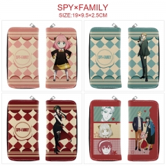7 Styles SPY×FAMILY Anime Long Zipper Purse Wallet