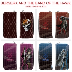 5 Styles BERSERK Cartoon Anime Long Zipper Purse Wallet