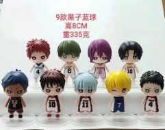 9PCS/SET  8cm Kuroko no Basuke Model Anime PVC Action Figures