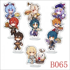 B065 原神 9个一套 6cm精美立牌套装