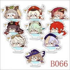 B066 原神 9个一套 6cm精美立牌套装