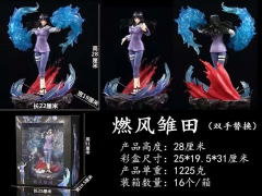 火影忍者 燃风 日向雏田 手办柔拳双狮拳（双手替换） ​高约28厘米 重1.23公斤 16个装箱
