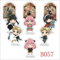 9pcs/set 6cm SPY×FAMILY Acrylic Anime Standing Plates