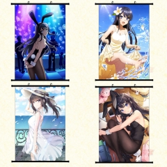 青春猪头少年不会梦到兔女郎学姐 樱岛麻衣 动漫挂画卷轴布画海报