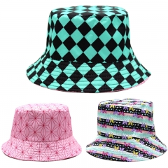 6 Colors Demon Slayer: Kimetsu no Yaiba Fisherman Sun Hat Cap Anime Bucket Hat
