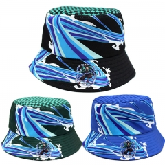 3 Colors Demon Slayer: Kimetsu no Yaiba Fisherman Sun Hat Cap Anime Bucket Hat