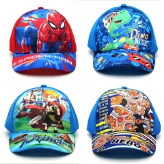 10 Styles Marvel Spider Man Hero Warrior Prince Dinosaur Baseball Cap Anime Sports Hat