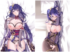 4 Styles (40*70cm) Genshin Impact Sexy Girl Body Pillow Pattern Cartoon Character Bolster Body Anime Pillow