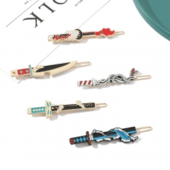 7  Styles Demon Slayer: Kimetsu no Yaiba Alloy Cartoon Anime Hair Clip
