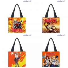 5 Styles 40*40cm Fairy tail Cartoon Pattern Canvas Anime Bag