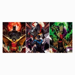 Marvel Iron Man Spider Man Lenticular Flip Anime 3D Posters（10pcs/set） (No Frame)