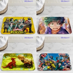 15 Styles My Hero Academia Cartoon Pattern Anime Crystal Velvet Floor Mat