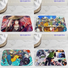 20 Styles NARUTO Cartoon Pattern Anime Crystal Velvet Floor Mat